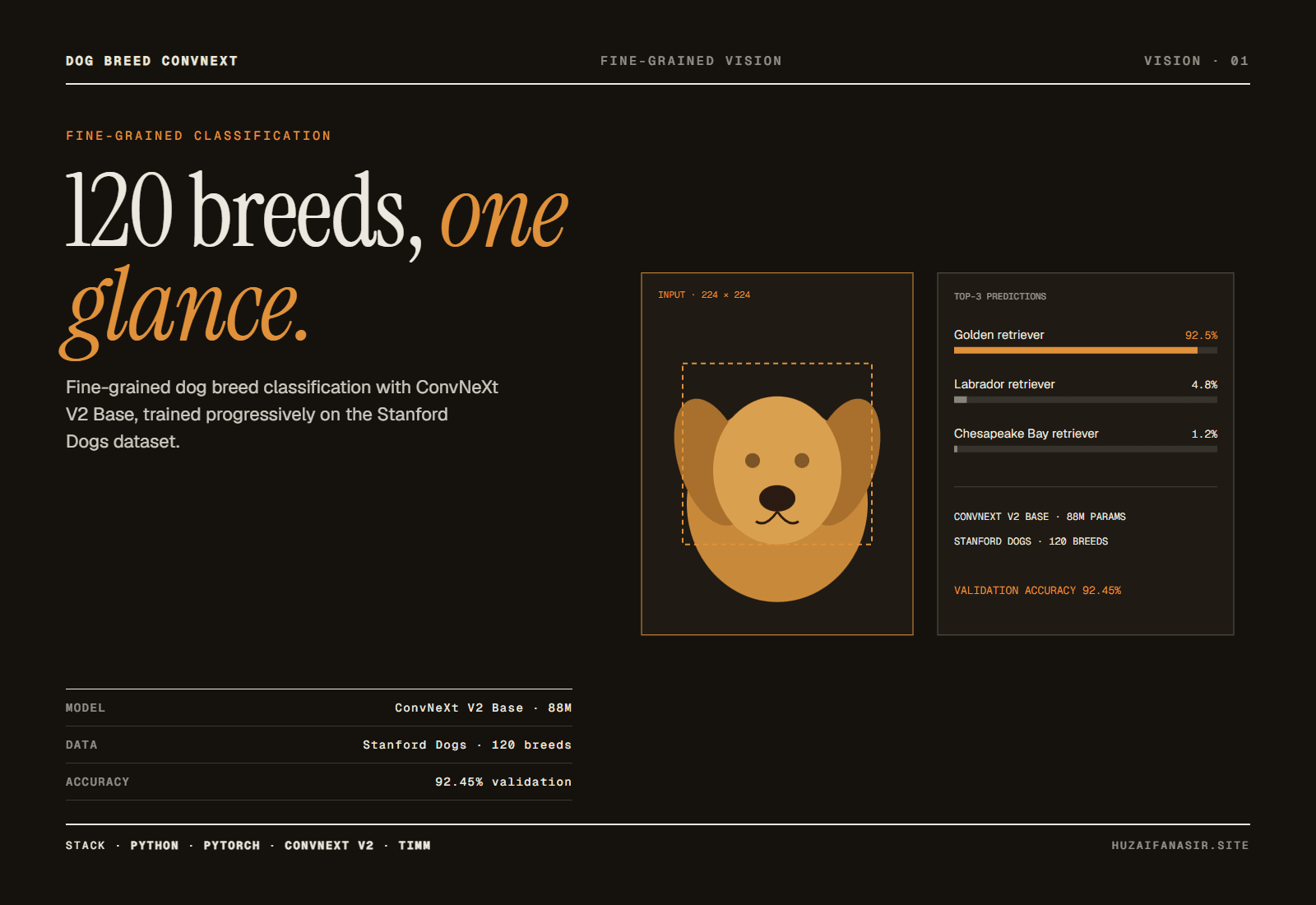 Fine-Grained Dog Breed Classification with ConvNeXt V2